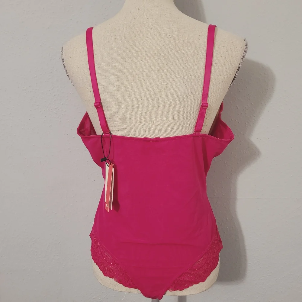 Popilush Shapewear Bodysuit Lace Corset Tops Tummy Control Bodysuit NWT‎ XL
